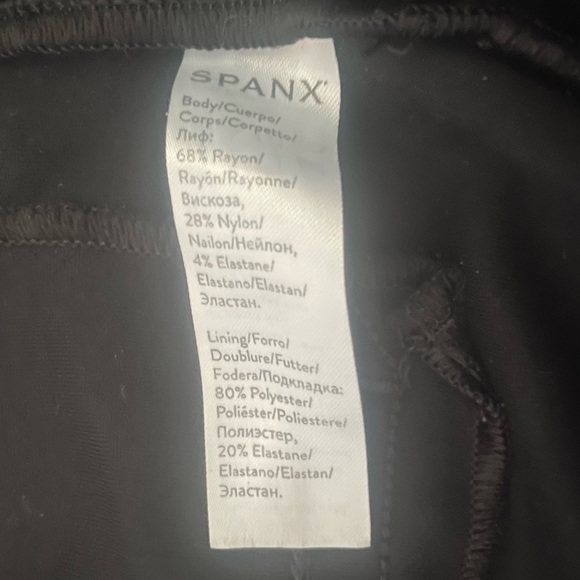 SPANX The Perfect Black Pant, Ankle Backseam Skinny Size Medium - Picture 7 of 16